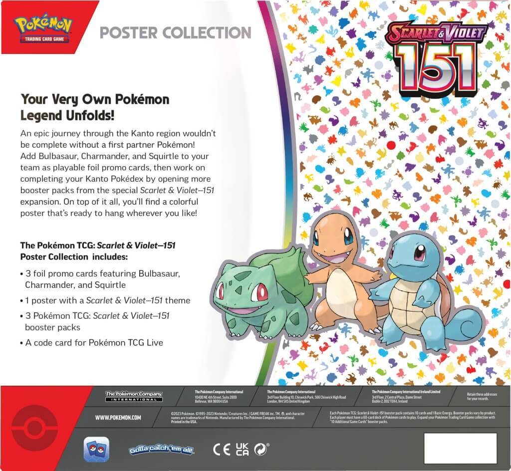 Buy POKEMON TCG Scarlet & Violet 151 Poster Collection