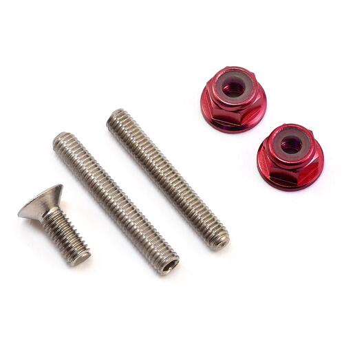 175RC "Ti-Look" Lower Arm Stud Kit (Red)