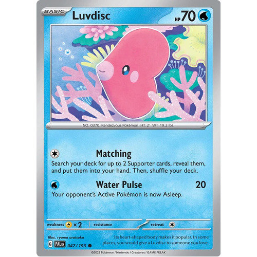 47 - Luvdisc, Paldea Evolved, Pokemon TCG