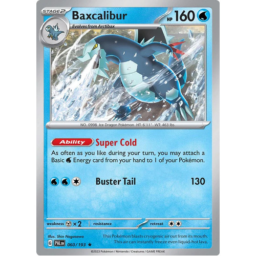 60 - Baxcalibur, Paldea Evolved, Pokemon TCG