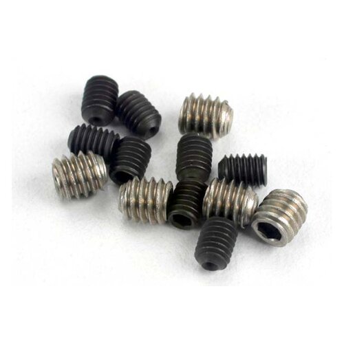 Traxxas 3x4mm & 4x4mm Fine Thread Grub Screws 12Pcs 1548