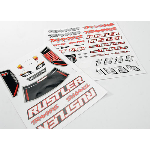 TRAXXAS DECAL SHEET RUSTLER