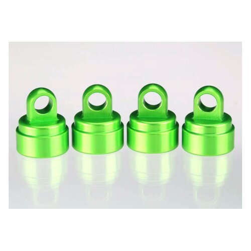 Traxxas Green Aluminium Shock Caps 4Pcs (fits all Ultra Shocks) 3767G