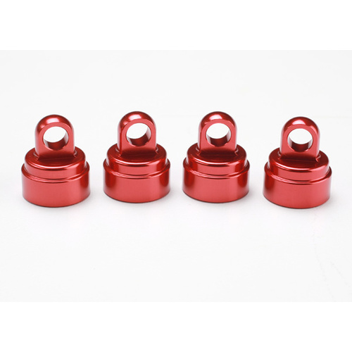 TRAXXAS ALUM SHOCK CAPS RED ANODIZED