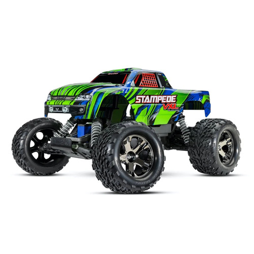 Traxxas 1/10 Stampede VXL 2WD Brushless Monster Truck Green - 39-36076-74GRN