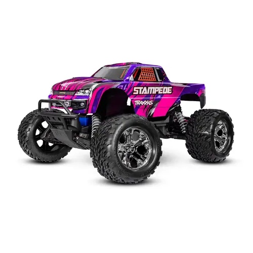 Traxxas 1/10 Stampede XL-5 2WD Electric RTR RC Monster Truck Blue Pink - 39-36254-8PINK