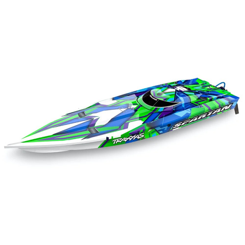 Traxxas Spartan 36In Brushless Muscle Boat 1/10 Electric RC Boat Green - 39-57076-4GRNR
