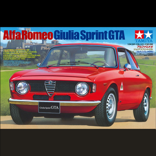 Tamiya 1/24 Alfa Romeo Giulia GTA Sprint Car Scaled Plastic Model Kit