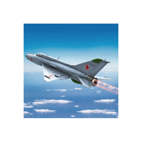 Academy 1/48 Russian MiG-21PF Fishbed-D Fighter Scaled Plastic Model Kit - ACA-12320