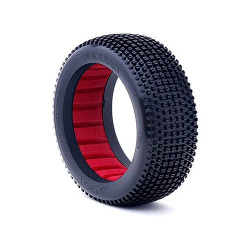 AKA Enduro 1/8 Super Soft Long Wear Buggy Tyres with Red Inserts 2pcs - AKA14006QR