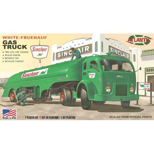 Atlantis H1402 1/48 Vintage Gas Truck Sinclair/US Army Plastic Model Kit