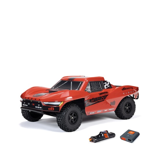 Arrma Fury MEGA 550 2WD Short Course Truck RTR Red - ARA3221ST1