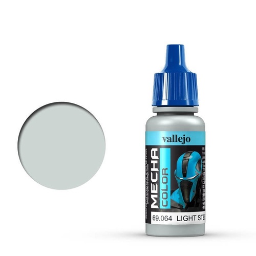 Vallejo Mecha Colour Light Steel 17ml Acrylic Airbrush Paint [69064] (6 PCS)