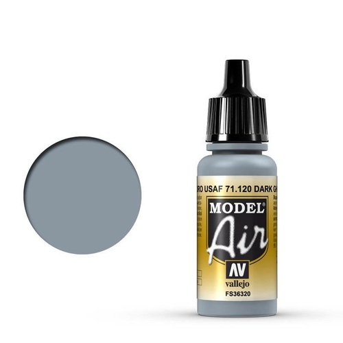 Vallejo Model Air Dark Ghost Gray 17 ml Acrylic Airbrush Paint [71120] (6 PCS)