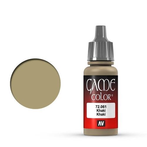 Vallejo Game Colour Khaki 17 ml Acrylic Paint [72061] - Old Formulation