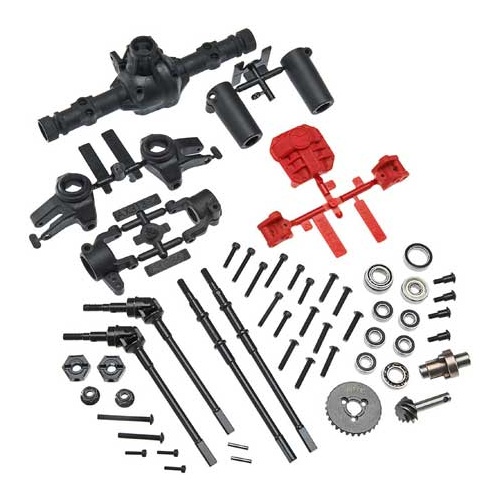 Axial AR44 Locked Axle Set, Front and Rear, Complete, AX31438