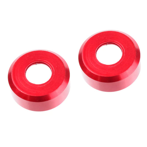 Team Corally - HDA Suspension Arm Insert - Outer - Spacer 1.5mm -  Aluminum - Red - 2 pcs