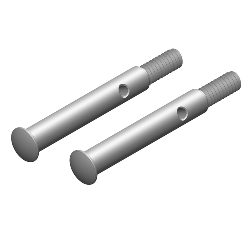 Team Corally - Wheel Axle - Front - Steel - 2 pcs