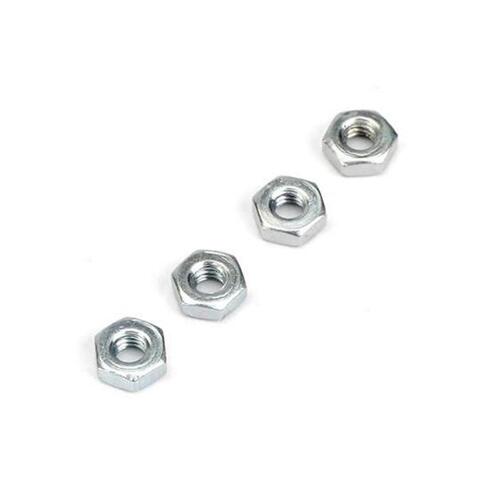 DUBRO 2104 2.5MM HEX NUTS (4 PCS PER PACK)