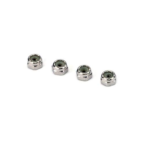 DUBRO 3112 SS 4-40 NYLON INSERT LOCK NUTS (4 PCS PER PACK)