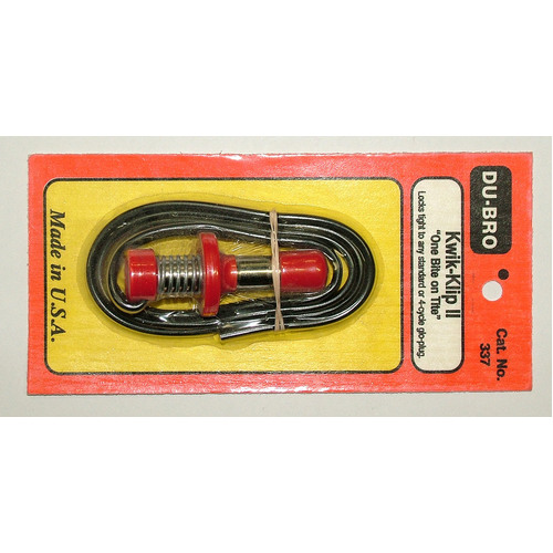 DUBRO 337 KWIK-KLIP II, GLO PLUG CONNECT (1 PC PER PACK)