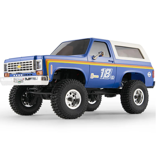 FMS 1/24 FCX24 Chevrolet K5 Blazer Pro 18th Anniversary Brushless Edition Blue RTR - FMS12403PRORTRBU