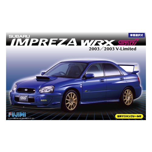 Fujimi 1/24 Impreza WRX Sti/2003 V-Limited w/Window Masking Seal (ID-103) Plastic Model Kit [03940]