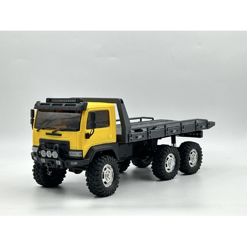 HobbyPlus 1/18 CR-18P 6X6 Flatbed Brushed Yellow - HBP1810430