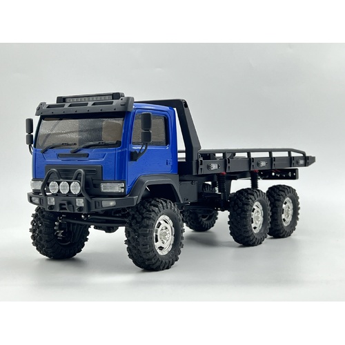 HobbyPlus 1/18 CR-18P 6X6 Flatbed Brushed Blue - HBP1810431