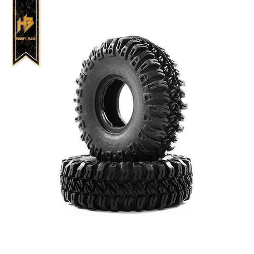 Hobby Plus 240054 CR-18 1.0 GRABBER M/T Tire (4pcs)