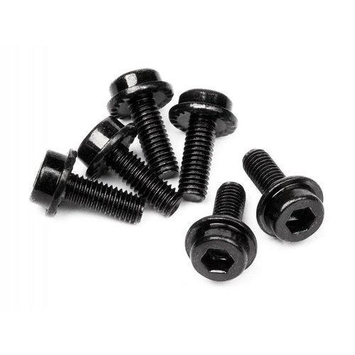 HPI 94453 Flanged Cap Head Screw M3X8mm (6Pcs)