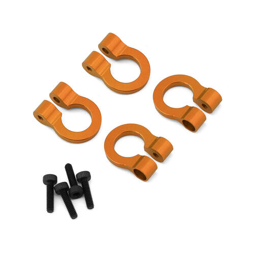 Hot Racing 1/10 Aluminum Tow Shackle D-Rings (Orange) (4)