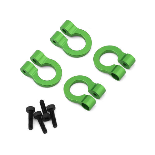 Hot Racing 1/10 Aluminum Tow Shackle D-Rings (Green) (4)