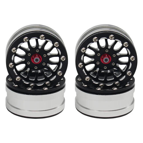 Hot Racing 1.9" Aluminum A Type Beadlock Wheels (4)