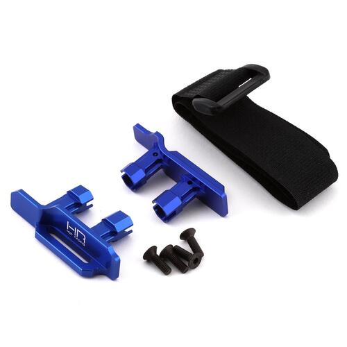 Hot Racing Traxxas Maxx Tall Battery Hold-Downs (Blue)