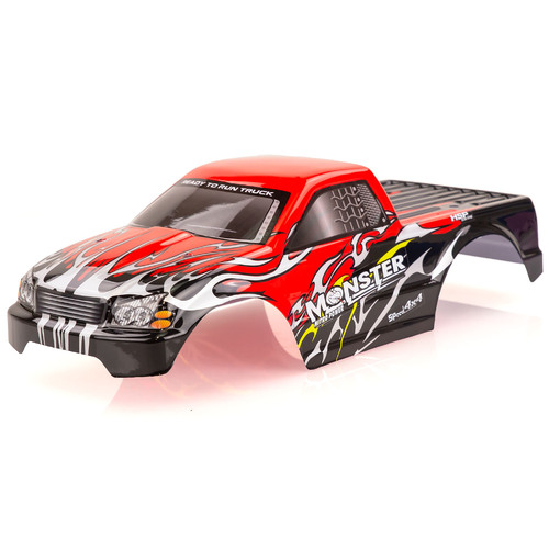 HSP 1/10 Binturong Truck Painted Red Body Shell