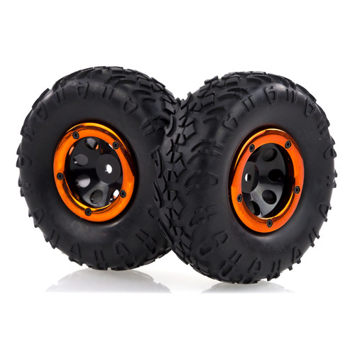 HSP 1.9" Kulak Soft Off Road Tyres on Black Rims - Beadlocked Wheels 2Pcs