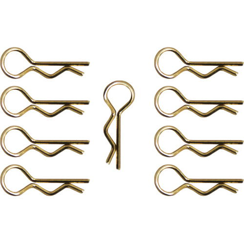 HobbyWorks Body Pins GOLD (10) 1/10th