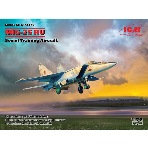 ICM 1:72 Mig-25 Ru Soviet Training AiRCraft