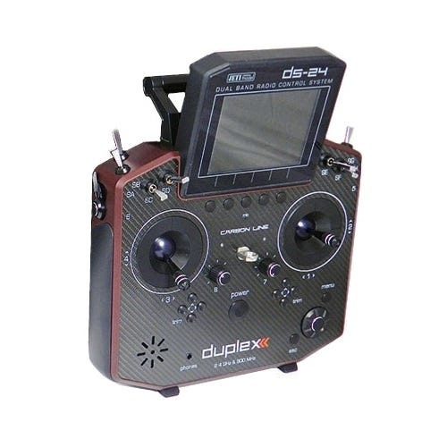 Jeti Model DS24 Carbon Line Dark Red Multimode Transmitter W/REX 3 900 AU - JDEX-TDS24-CLDR