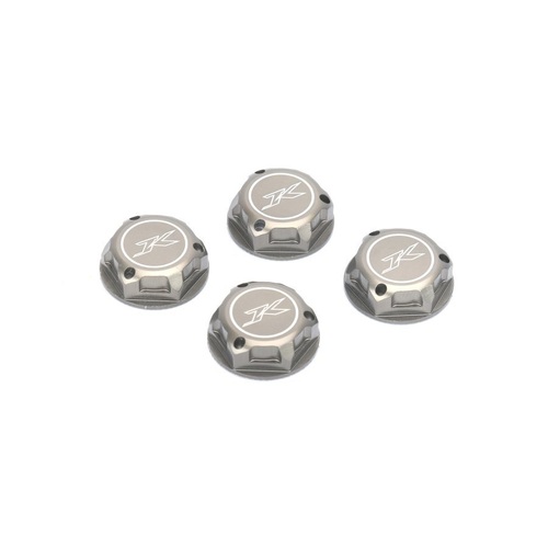 Jetko 17mm Aluminum Covered Serrated Wheel Nut (Hard anodizing) (4pcs) [6301HA]