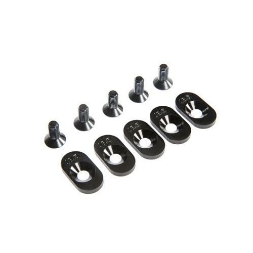 Losi Engine Mount Insert and Screws, Black, 18.5T, 5ive-T 2.0