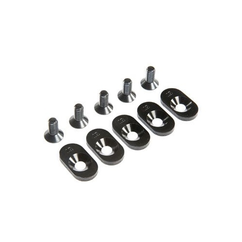 Losi Engine Mount Insert and Screws, Black, 19T, 5ive-T 2.0