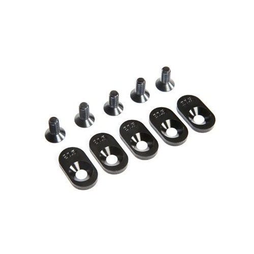 Losi Engine Mount Insert and Screws, Black, 20.5T, 5ive-T 2.0