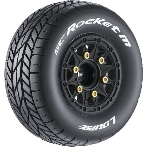 Louise RC Sc-Rocket 1/10 Short Course Tires, Soft, 12, 14 & 17Mm Removable