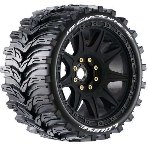 Louise RC Mt-Cyclone Speed 1/8 Monster Truck Tires, 0" & 1/2" Offset, 17Mm Removable