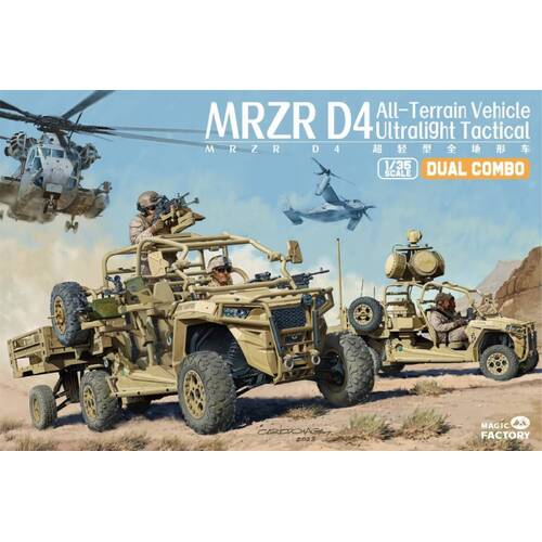 Magic Factory 1/35 MRZR D4 Ultra-light Tactical All-terrain Vehicle Plastic Model Kit