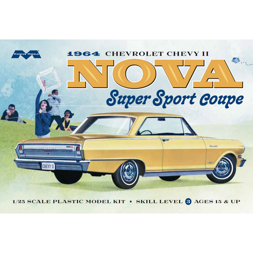 Moebius 1/25 1964 Chevy Nova Super Sport Plastic Model Kit [2320]