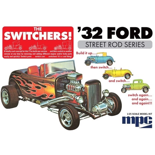 MPC 1/25 1932 Ford Switchers Roadster/Coupe Plastic Model Kit