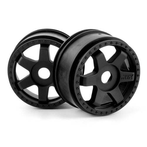 Maverick 150295 QuantumR Race Truck Wheel (Black/2pcs)